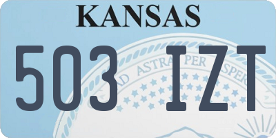 KS license plate 503IZT