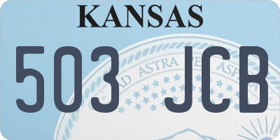 KS license plate 503JCB