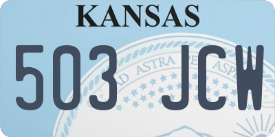 KS license plate 503JCW