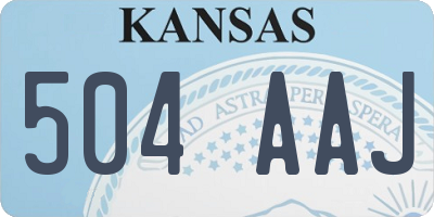 KS license plate 504AAJ