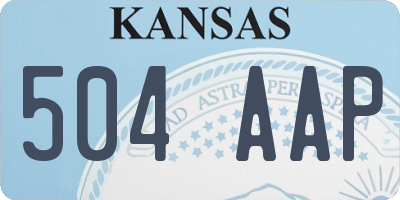 KS license plate 504AAP