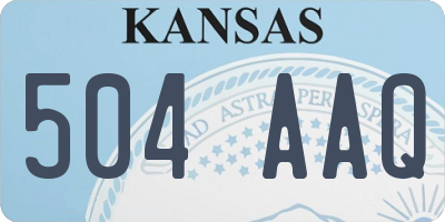 KS license plate 504AAQ