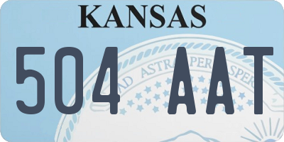 KS license plate 504AAT