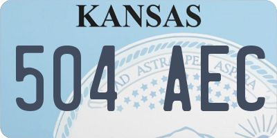 KS license plate 504AEC