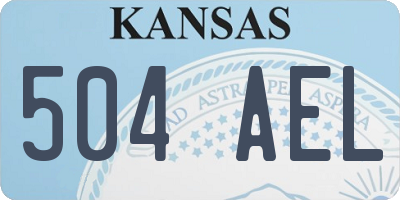 KS license plate 504AEL