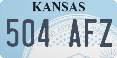 KS license plate 504AFZ