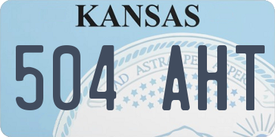 KS license plate 504AHT