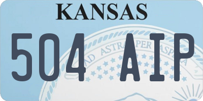 KS license plate 504AIP