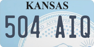 KS license plate 504AIQ