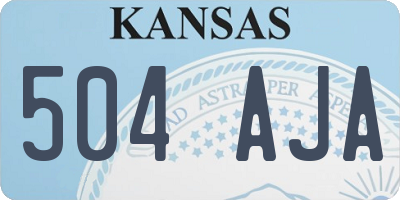 KS license plate 504AJA