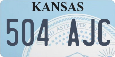 KS license plate 504AJC