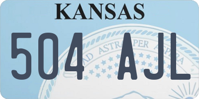 KS license plate 504AJL