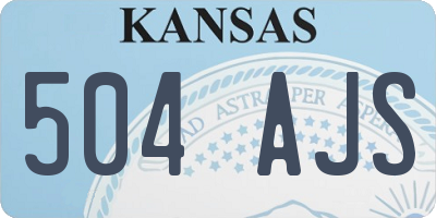 KS license plate 504AJS