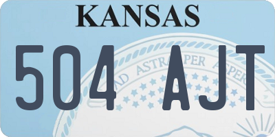 KS license plate 504AJT