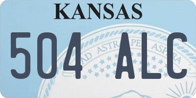 KS license plate 504ALC