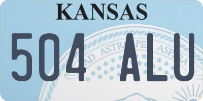 KS license plate 504ALU
