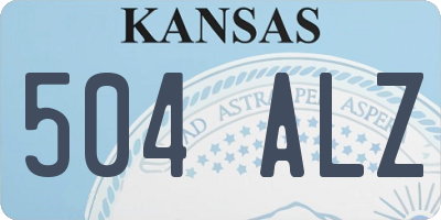 KS license plate 504ALZ