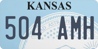 KS license plate 504AMH
