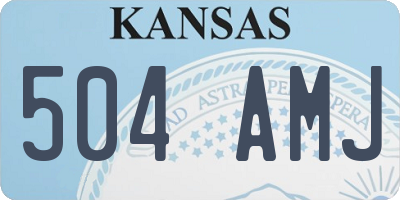 KS license plate 504AMJ