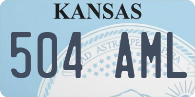 KS license plate 504AML