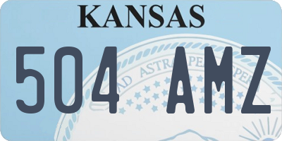 KS license plate 504AMZ