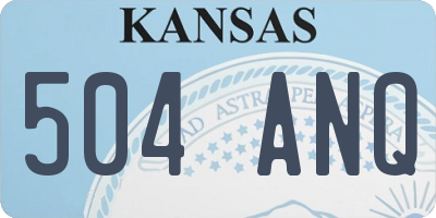 KS license plate 504ANQ