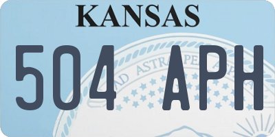 KS license plate 504APH