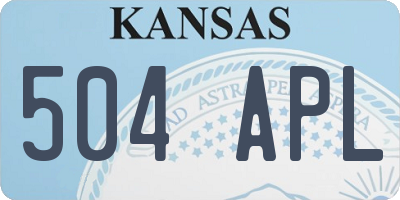 KS license plate 504APL