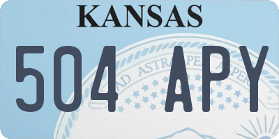 KS license plate 504APY