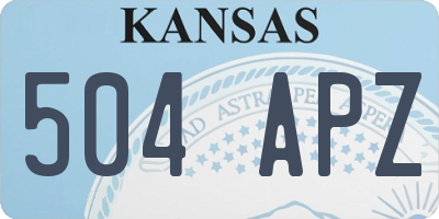 KS license plate 504APZ