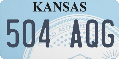 KS license plate 504AQG