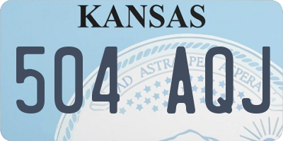 KS license plate 504AQJ