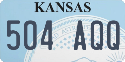 KS license plate 504AQQ