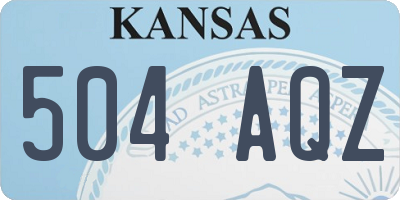 KS license plate 504AQZ