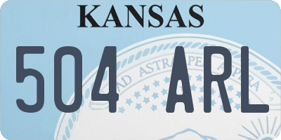 KS license plate 504ARL