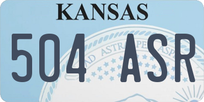 KS license plate 504ASR