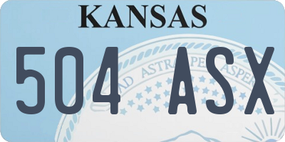 KS license plate 504ASX