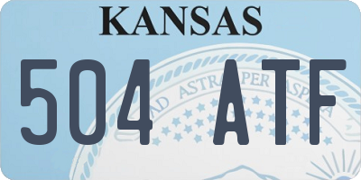 KS license plate 504ATF