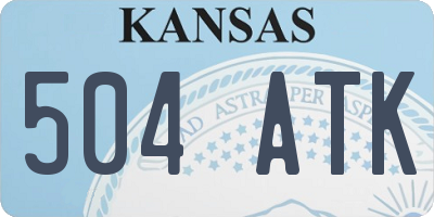 KS license plate 504ATK