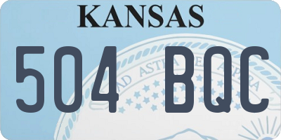 KS license plate 504BQC