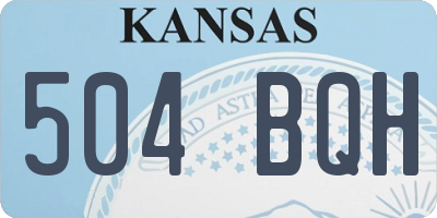 KS license plate 504BQH