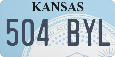 KS license plate 504BYL