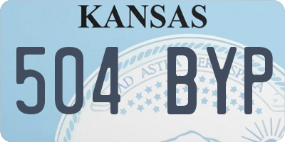 KS license plate 504BYP