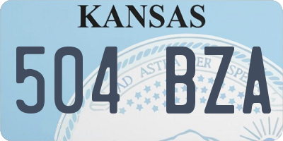 KS license plate 504BZA