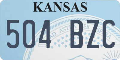 KS license plate 504BZC