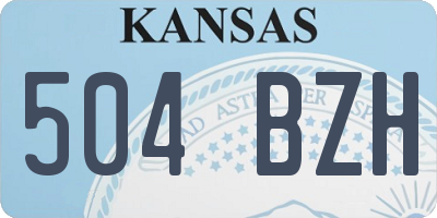 KS license plate 504BZH