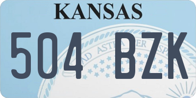 KS license plate 504BZK