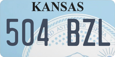 KS license plate 504BZL