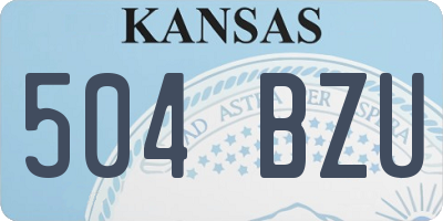 KS license plate 504BZU
