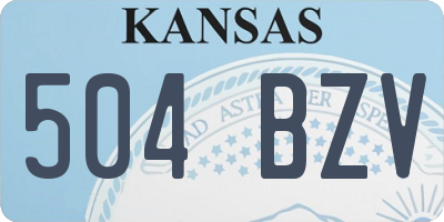 KS license plate 504BZV